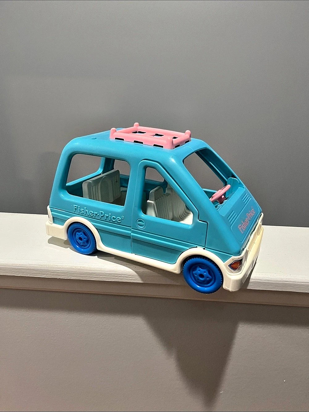 Fisher Price Loving Family Mini Van 1993 Blue & Pink